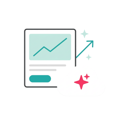 A listing being improved, with an upward trend