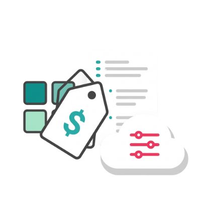 Price tags beside rule controls